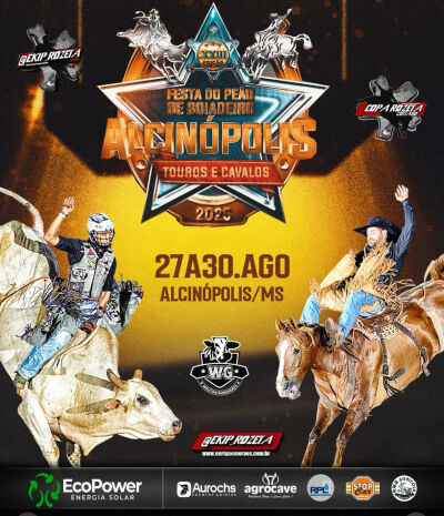 Imagem da notícia Alcinópolis vive a emoção do rodeio: Ekip Rozeta, R$ 31 mil em prêmios e a nata dos peões do Brasil na arena
